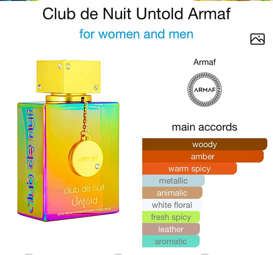 ARMAF CLUB DE NUIT UNTOLD 105ML UNISEX π image 1