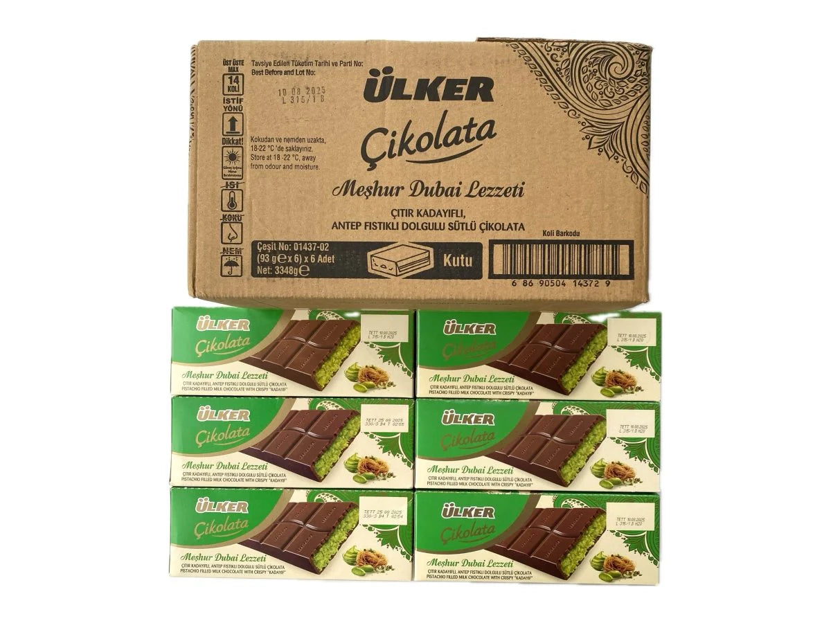 Ulker Dubai Chocolate with Antep Pistachio & Crispy Kataifi