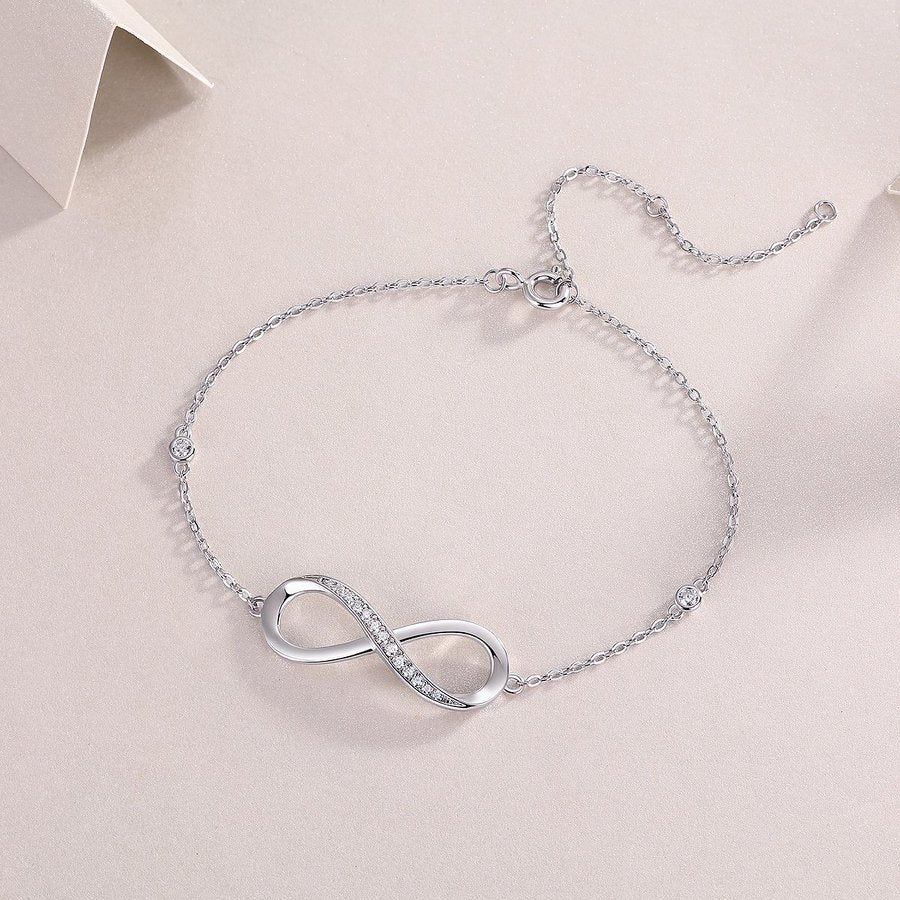 Women's Silver Infinity Bracelet