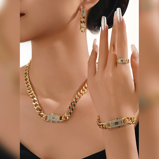 Chandelier Earrings Cubic Sets Parties Engagements