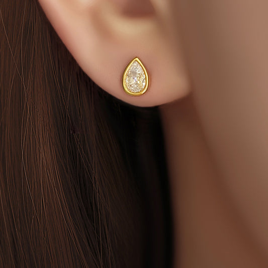 Style Bezel Setting Party Studs