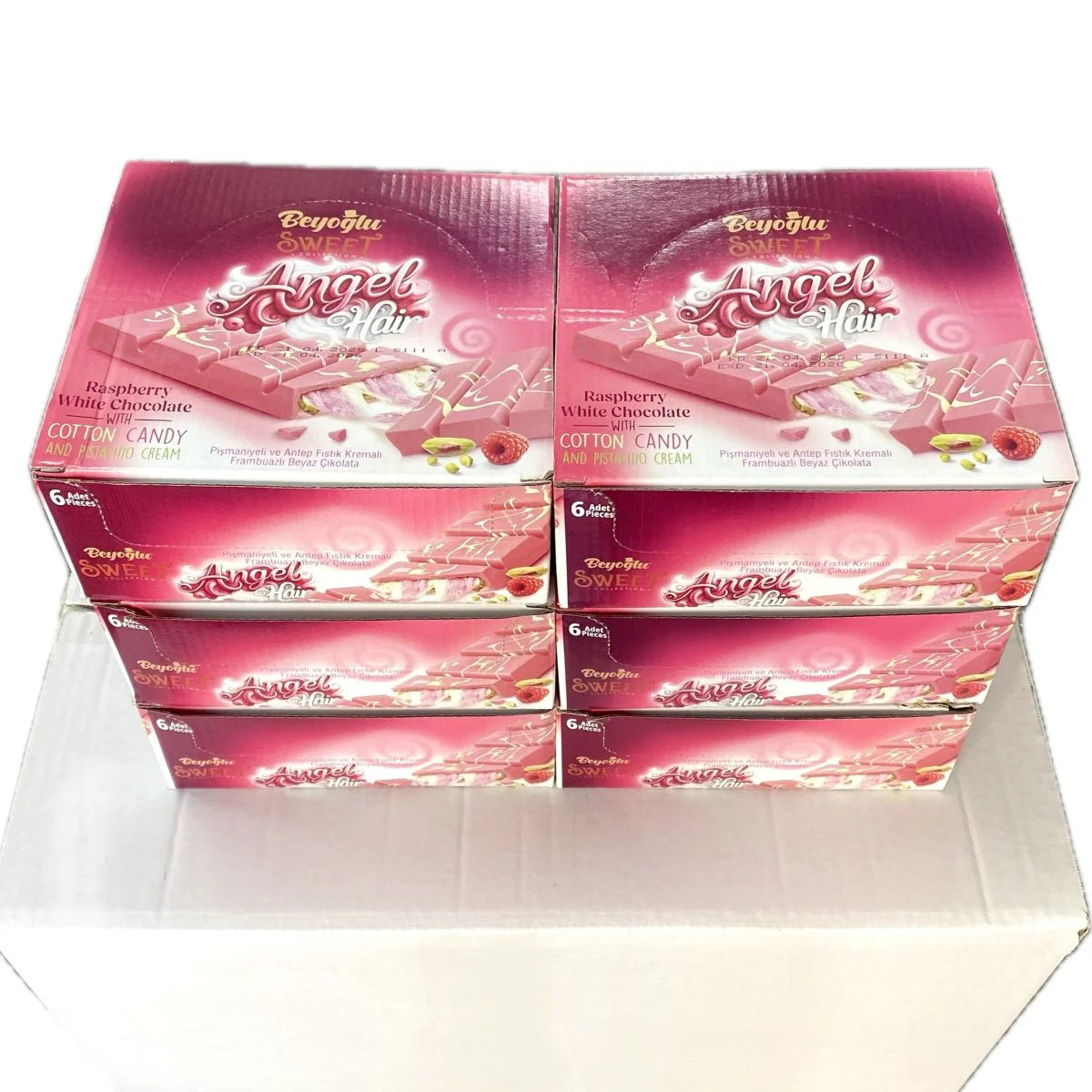 Beyoglu | Angel Hair Raspberry Chocolate with Cotton Candy and Pistachio Cream