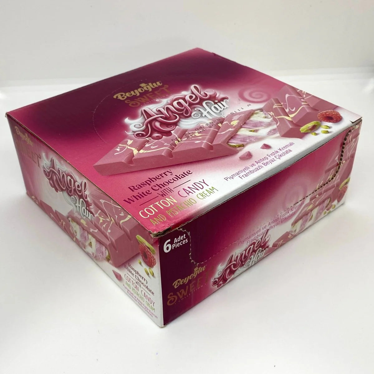 Beyoglu | Angel Hair Raspberry Chocolate with Cotton Candy and Pistachio Cream