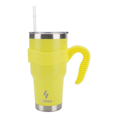 30 oz Insulated Mug With Straw - Yellow image
