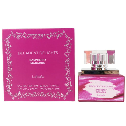 DECADENT DELIGHTS RASPBERRY MACARON WOMEN EDP - 50ML 1.7OZ BY LATTAFA 