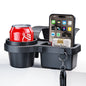 4 in 1 Multipurpose Car Window Mount Organizer Tray Phone Stand & Cup Holder with Hooks & Storage Box Interior Accessory